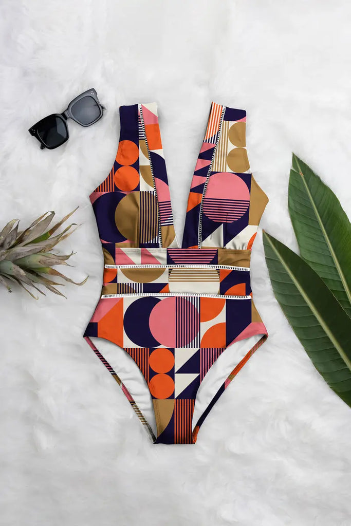 Deep plunge One-Piece by Averie Averie