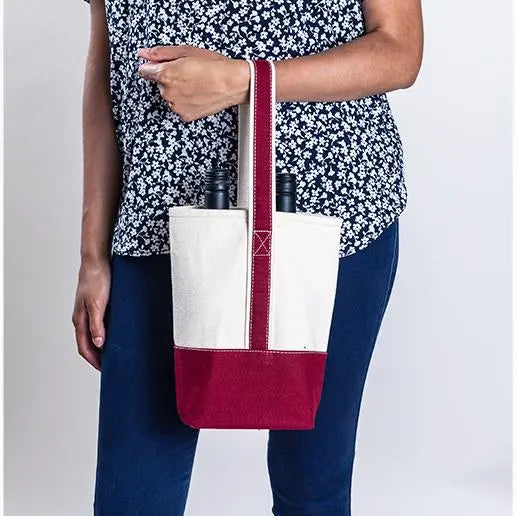 Double Bottle Wine Bag by ShoreBags ShoreBags