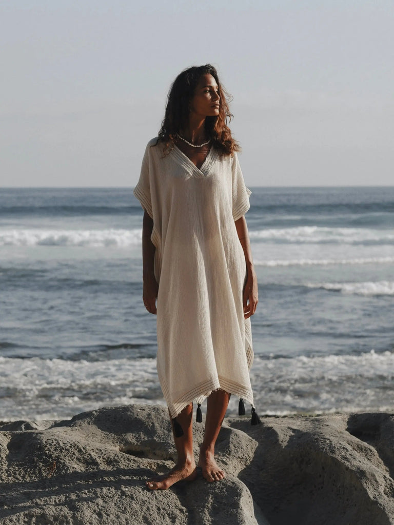 Ela Kaftan - Natural by The Handloom The Handloom