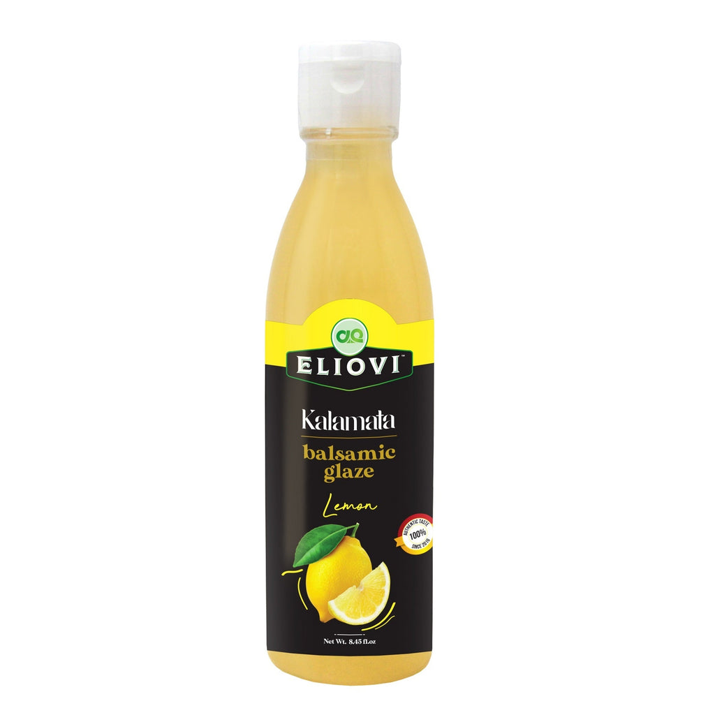 Eliovi  Balsamic Glaze Lemon  8.45 Fl. Oz - A Refreshing, Tangy Condiment for Any Dish by Alpha Omega Imports ALPHA OMEGA IMPORTS