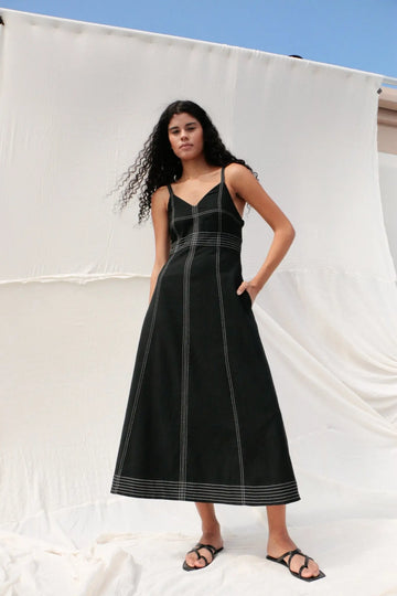 Eva Maxi Dress - Black by The Handloom The Handloom