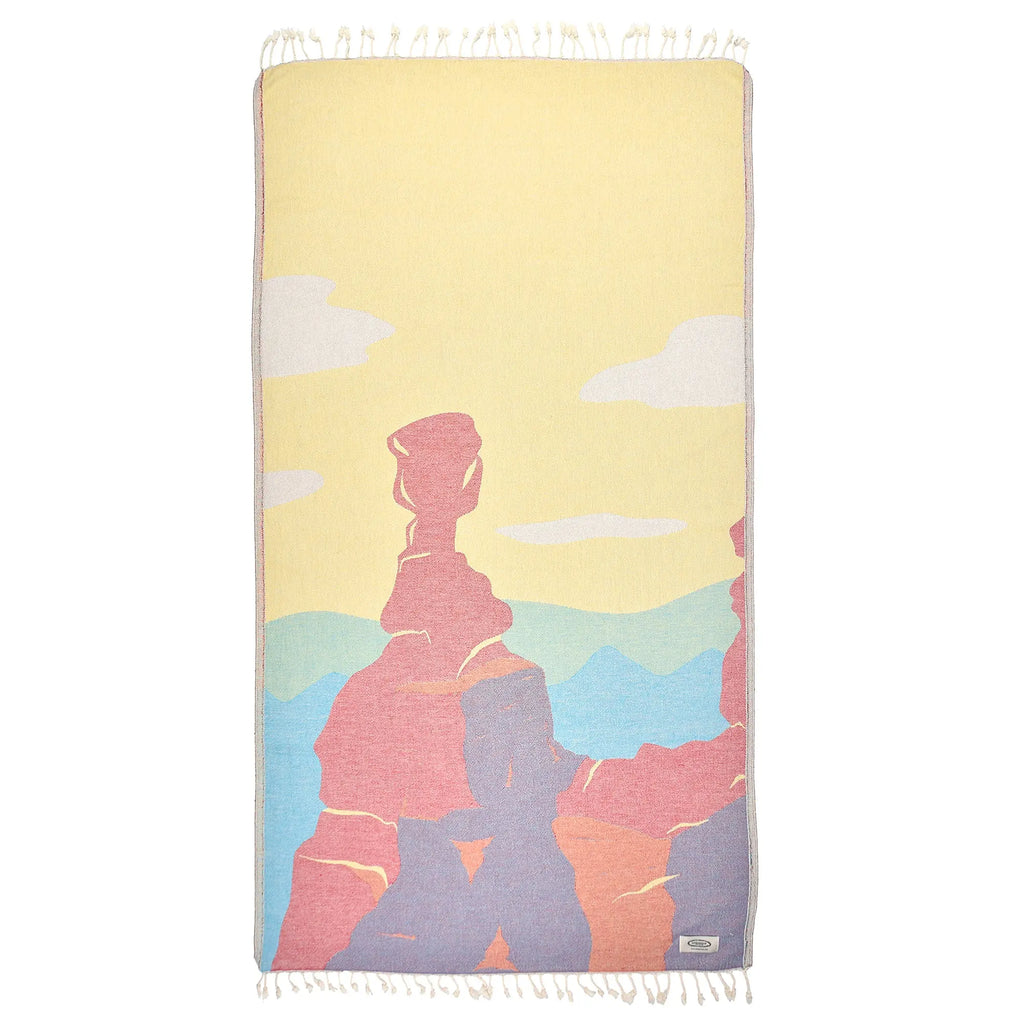 Exclusive Arizona Sky Peshtemal Pure Cotton Throw Blanket by La'Hammam La'Hammam