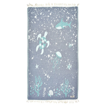 Exclusive Deep Bubbles Peshtemal Pure Cotton Beach Towel by La'Hammam La'Hammam