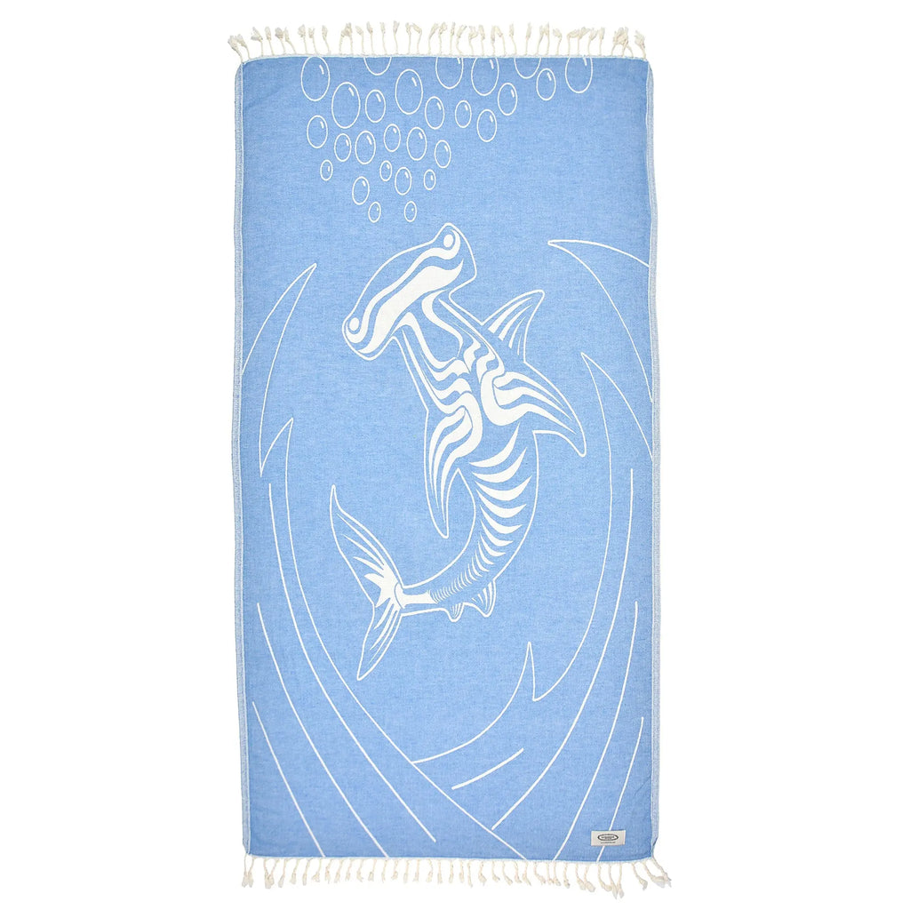 Exclusive Hammerhead  Peshtemal Pure Cotton Beach Towel by La'Hammam La'Hammam