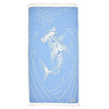 Exclusive Hammerhead  Peshtemal Pure Cotton Beach Towel by La'Hammam La'Hammam