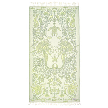 Exclusive Mermaid Peshtemal Pure Cotton Beach Towel by La'Hammam La'Hammam