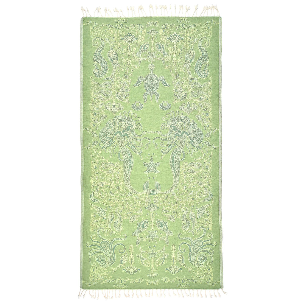 Exclusive Mermaid Peshtemal Pure Cotton Beach Towel by La'Hammam La'Hammam