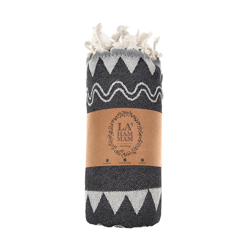 Exclusive Spartan Peshtemal Pure Cotton Throw Blanket by La'Hammam La'Hammam