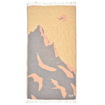 Exclusive Sunny Utah Peshtemal Pure Cotton Beach Towel by La'Hammam La'Hammam