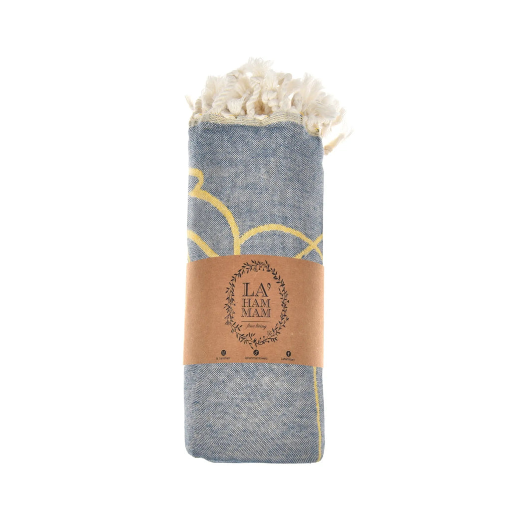 Exclusive Vines Peshtemal Pure Cotton Beach Towel by La'Hammam La'Hammam