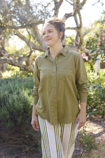 Good Boyfriend Shirt - Olive Oil by And For Good And For Good