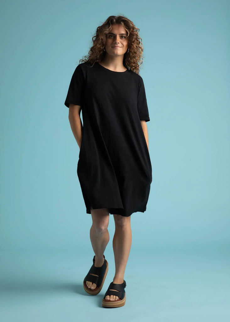 Good Tee Dress - Black by And For Good And For Good