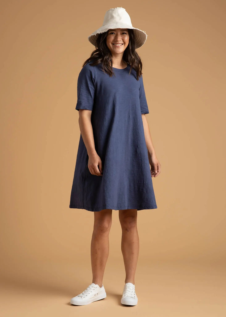 Good Tee Dress - Inky Blue by And For Good And For Good