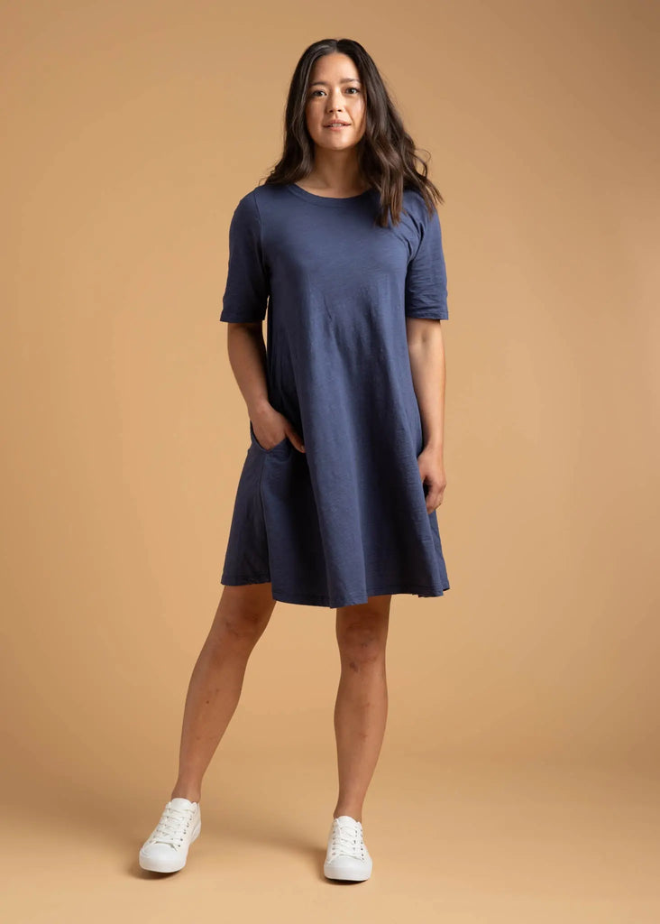 Good Tee Dress - Inky Blue by And For Good And For Good