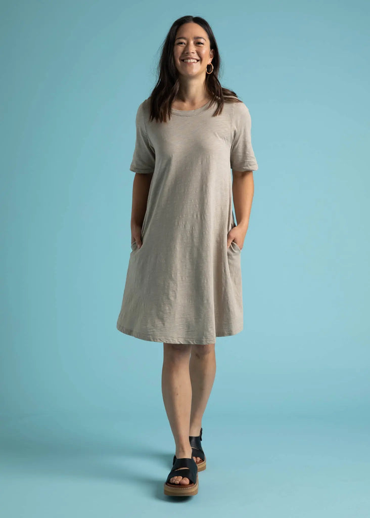 Good Tee Dress - Pebble by And For Good And For Good