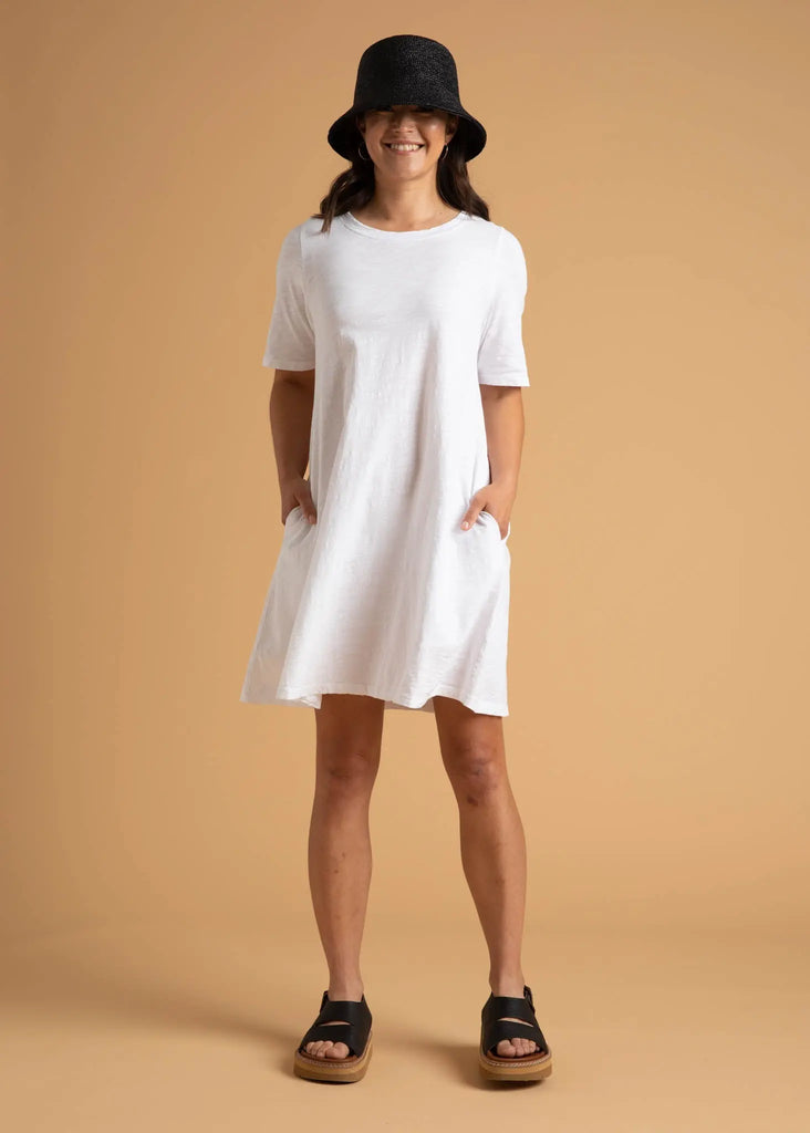 Good Tee Dress - White by And For Good And For Good