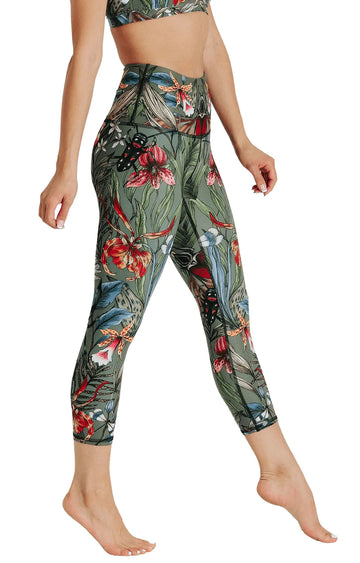 Green Thumb Printed Yoga Crops by Yoga Democracy Yoga Democracy