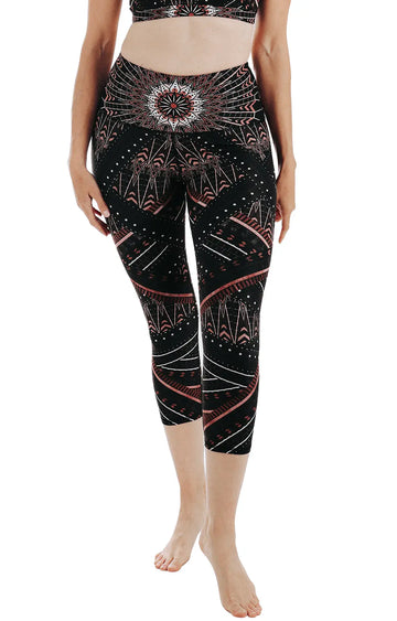 Humble Warrior Printed Yoga Crops by Yoga Democracy Yoga Democracy