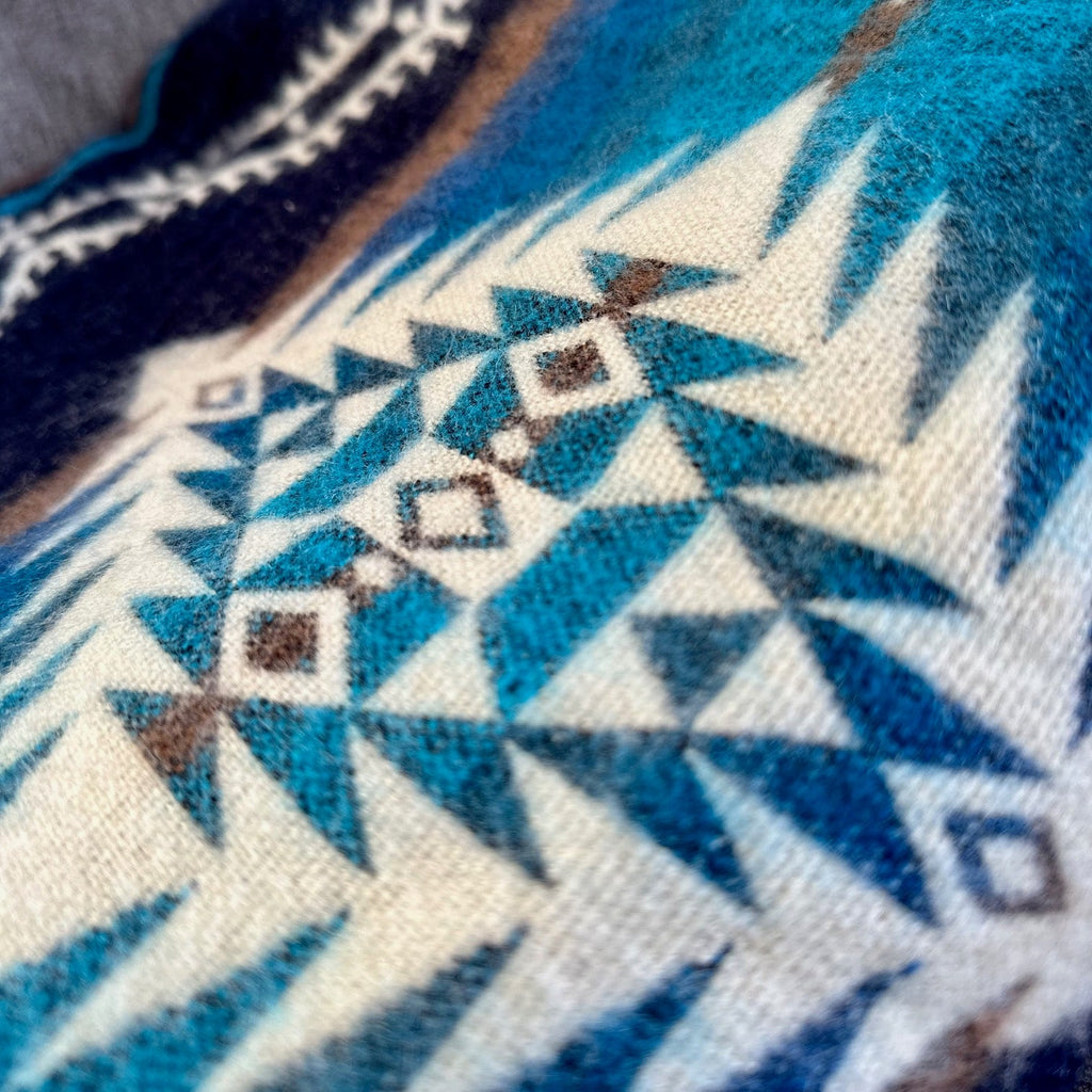 Andean Alpaca Wool Blanket - Cobalt Blue by Alpaca Threadz ALPACA THREADZ