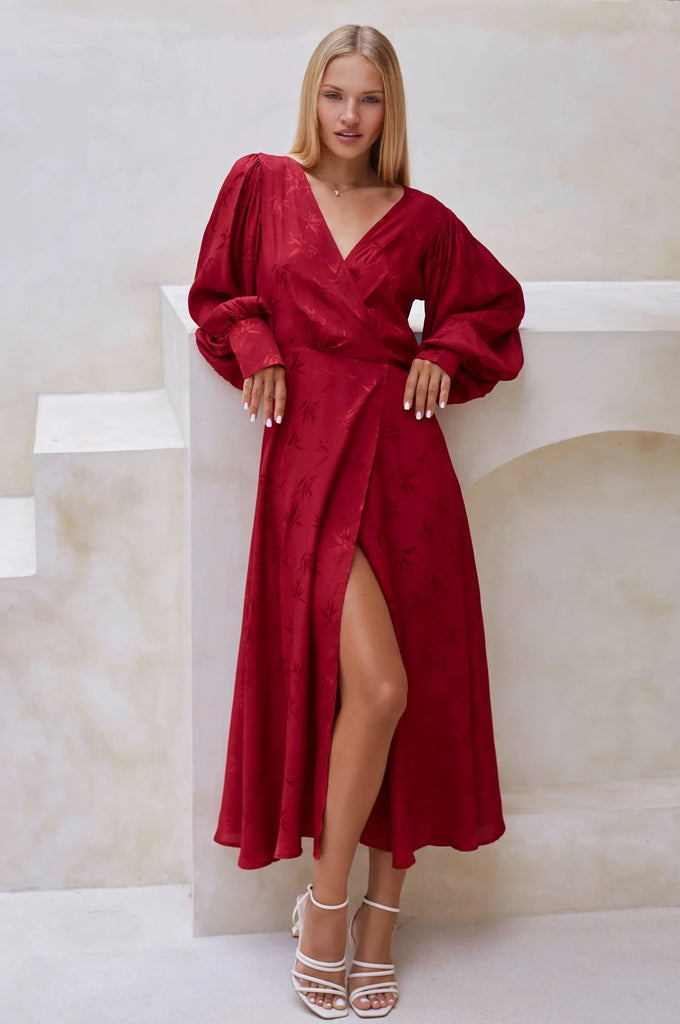 Isabella Long Sleeve Wrap Dress by Bali ELF Bali ELF