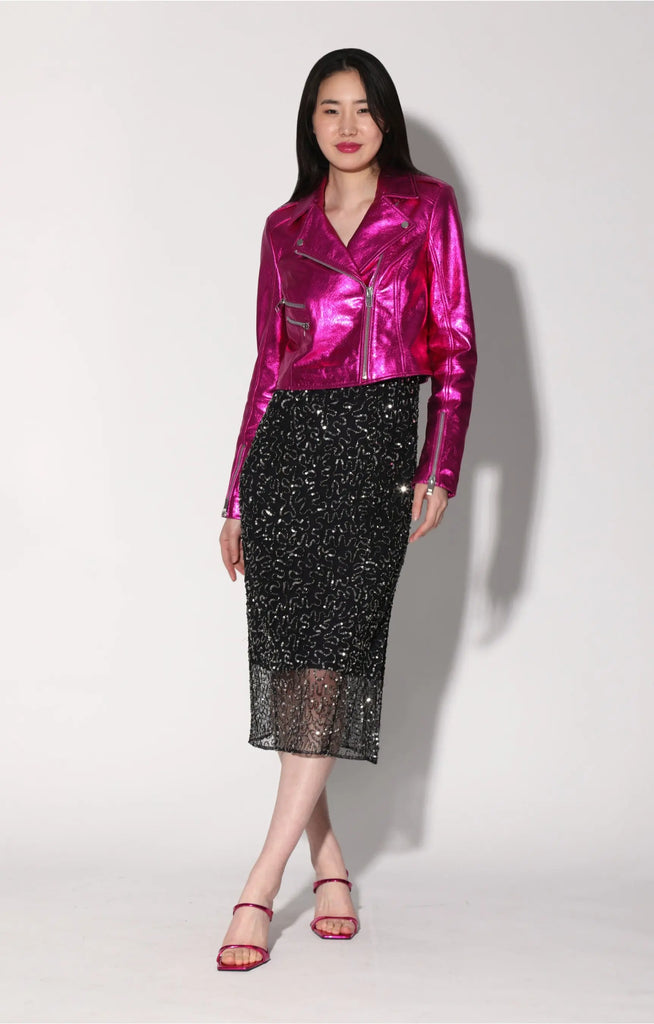 Jenny Jacket, Fuchsia Metallic - Leather by Walter Baker Walter Baker