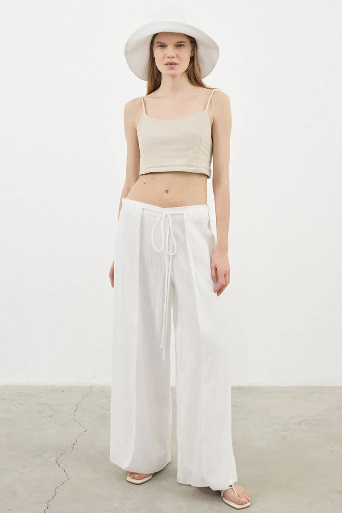 June Pants - White by The Handloom The Handloom