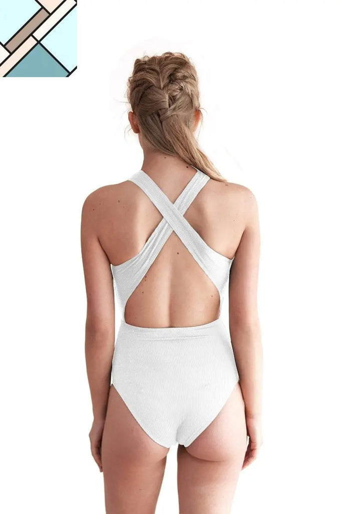 Keemala Front Cross One Piece Swimsuit MOVOM