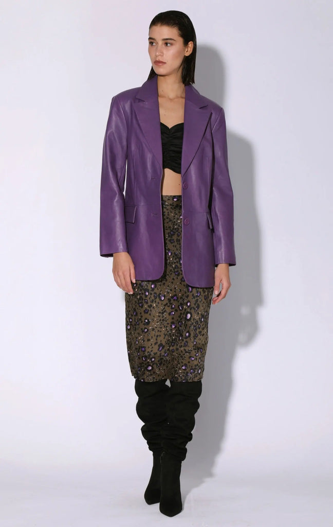 Kira Blazer, Amethyst - Leather by Walter Baker Walter Baker