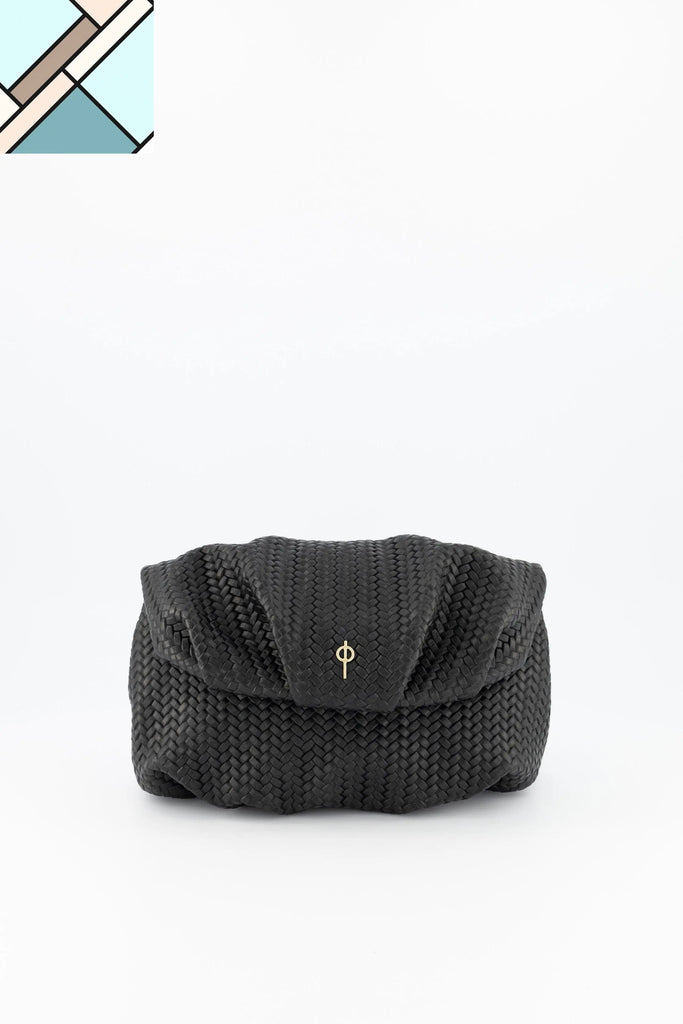 Leda Braid Handbag Black OTRERA