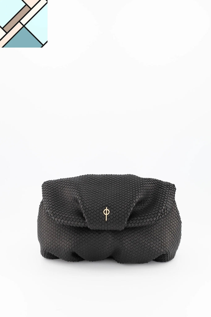 Leda Snake Handbag Black OTRERA