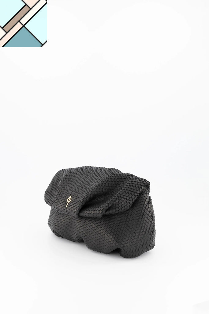 Leda Snake Handbag Black OTRERA