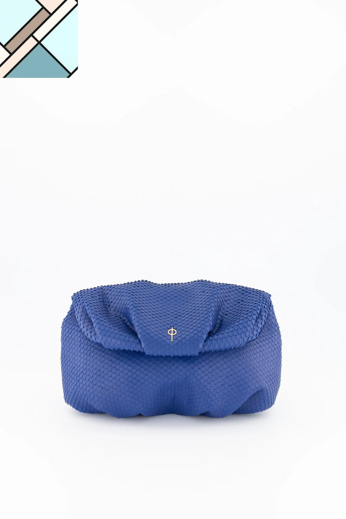 Leda Snake Handbag Blue OTRERA