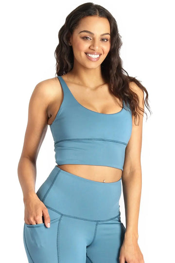 Limitless Sports Bra - Ocean by Yoga Democracy Yoga Democracy