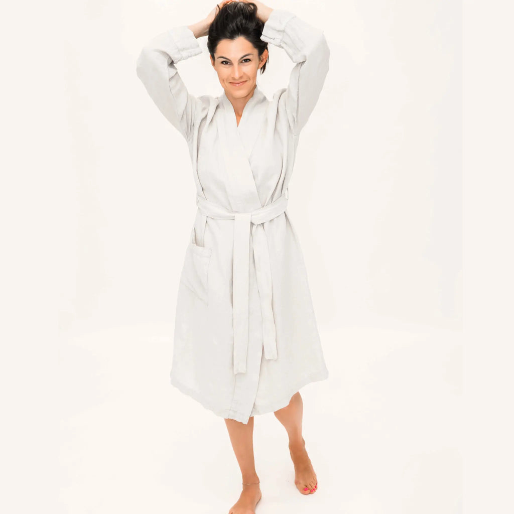 Linen Bathrobe by Beflax Linen Beflax Linen