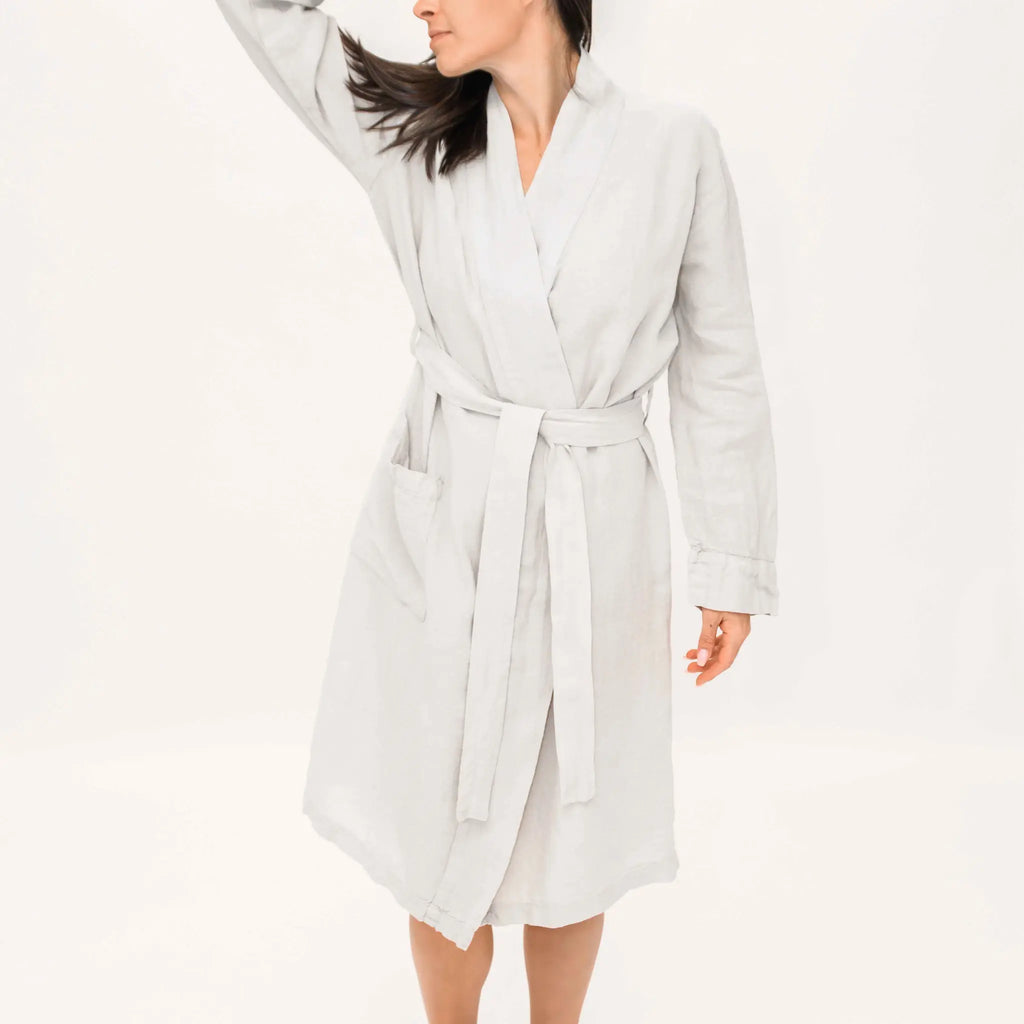 Linen Bathrobe by Beflax Linen Beflax Linen