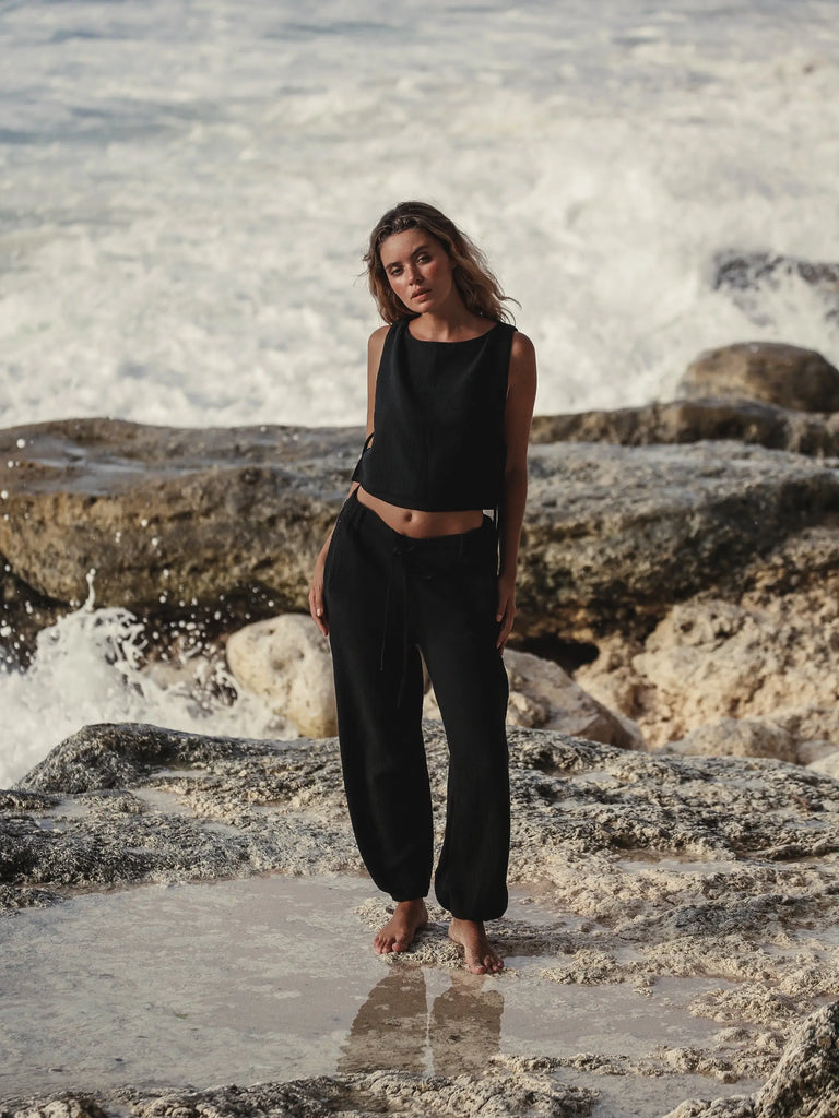 Mia Pants - Black by The Handloom The Handloom