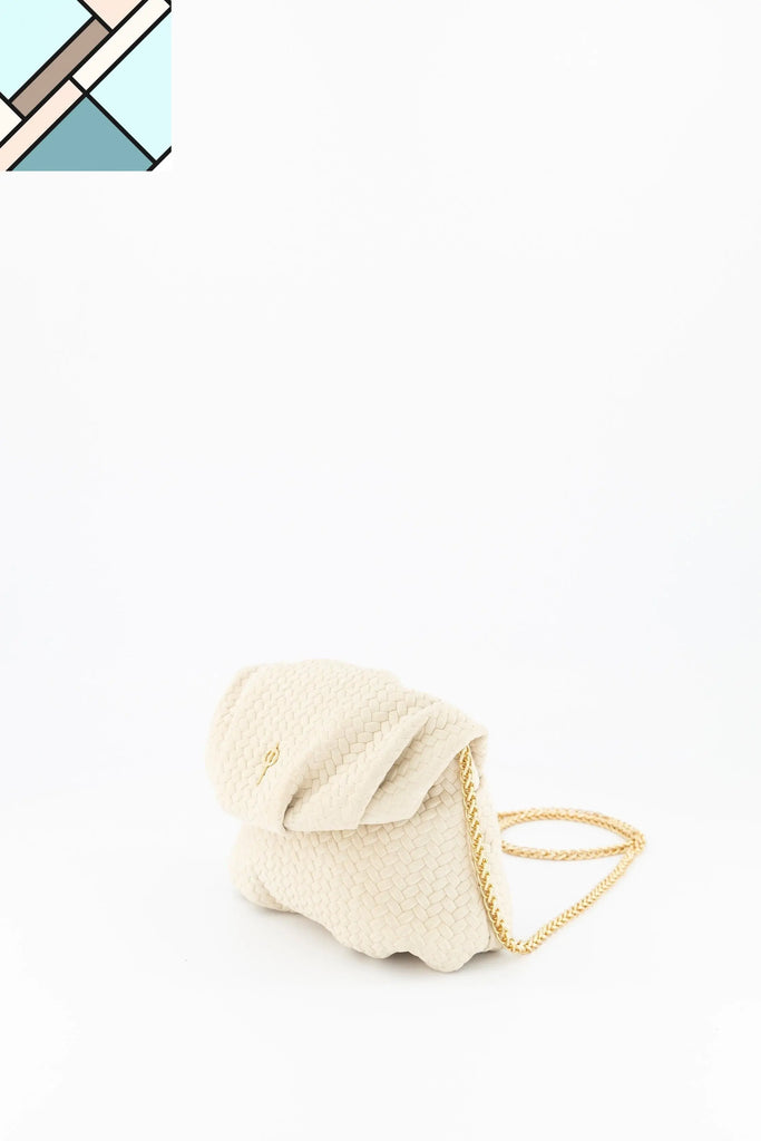 Mini Leda Braid Handbag Beige OTRERA