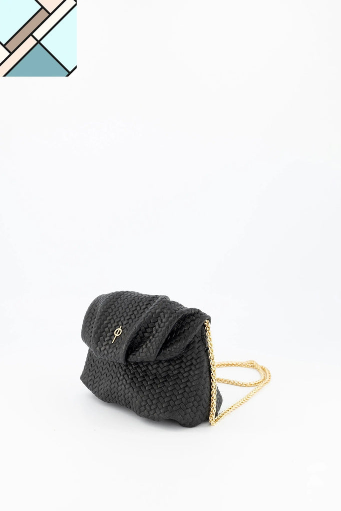 Mini Leda Braid Handbag Black OTRERA