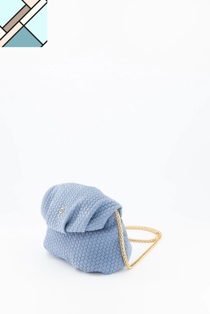 Mini Leda Braid Handbag Blue OTRERA