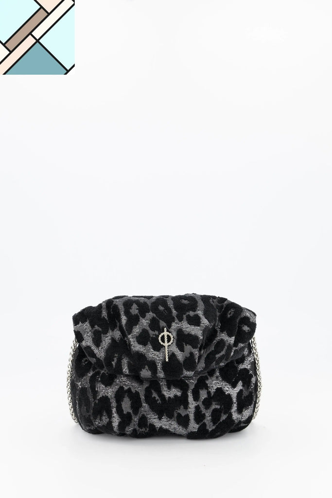 Mini Leda Handbag Leopard Silver OTRERA