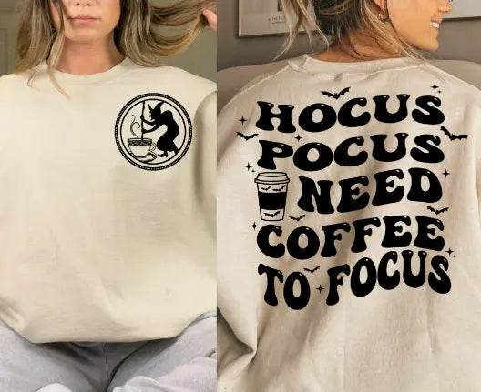 Need Coffee to Focus Sweatshirt by My Carolina Moon My Carolina Moon