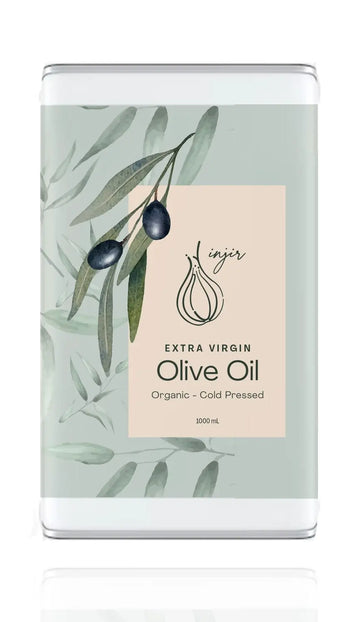 Organic Ayvalık 1L Cold Pressed Extra Virgin Olive Oil - Tin by Injir INJIR