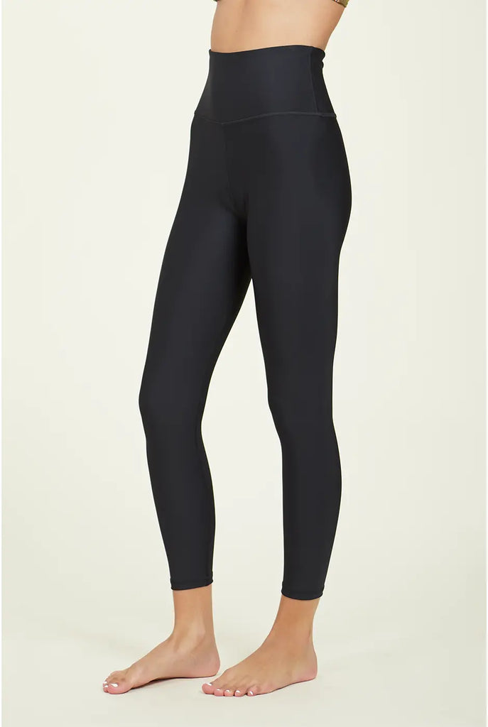 Over-Time Recycled Poly High Waist Legging in Black by ALAMAE ALAMAE