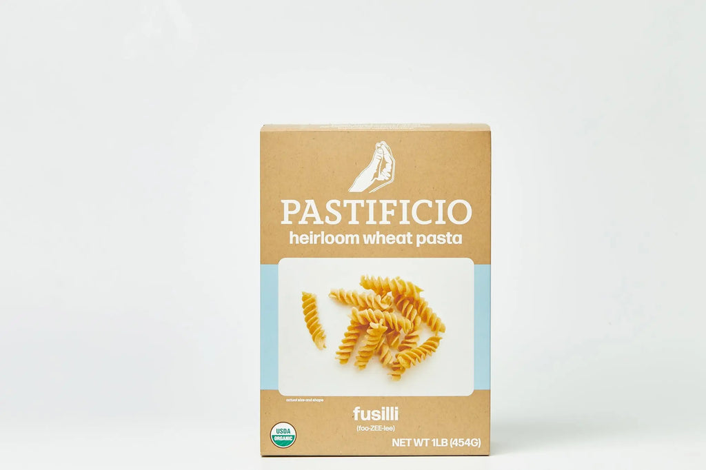 Pastificio Boulder FUSILLI Heritage Ancient Wheat Pasta Box - 6 boxes x  16oz case by Farm2Me FARM2ME