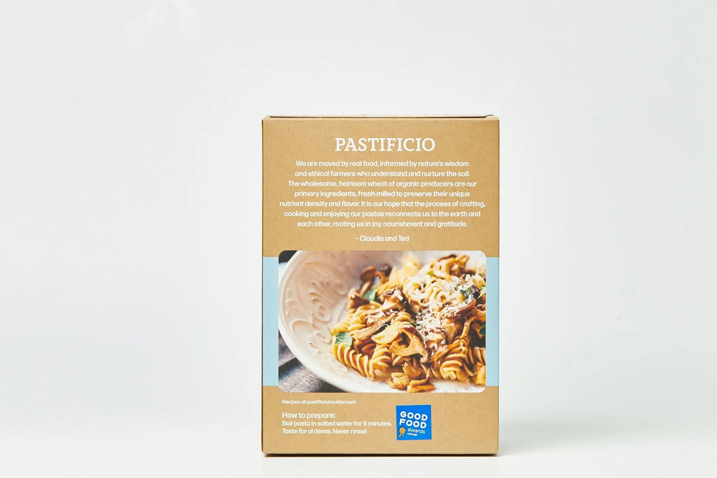 Pastificio Boulder FUSILLI Heritage Ancient Wheat Pasta Box - 6 boxes x  16oz case by Farm2Me FARM2ME