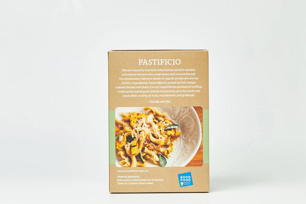 Pastificio Boulder GARGANELLI Heritage Ancient Wheat Pasta Box - 6 boxes x 16 oz case by Farm2Me FARM2ME