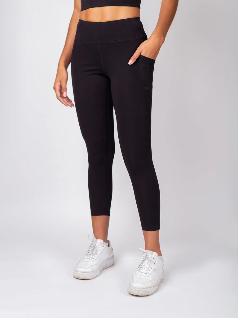 PlantTec™ Organic Crop/Petite Leggings | Eclipse by Happy Earth HAPPY EARTH