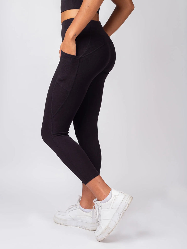 PlantTec™ Organic Crop/Petite Leggings | Eclipse by Happy Earth HAPPY EARTH