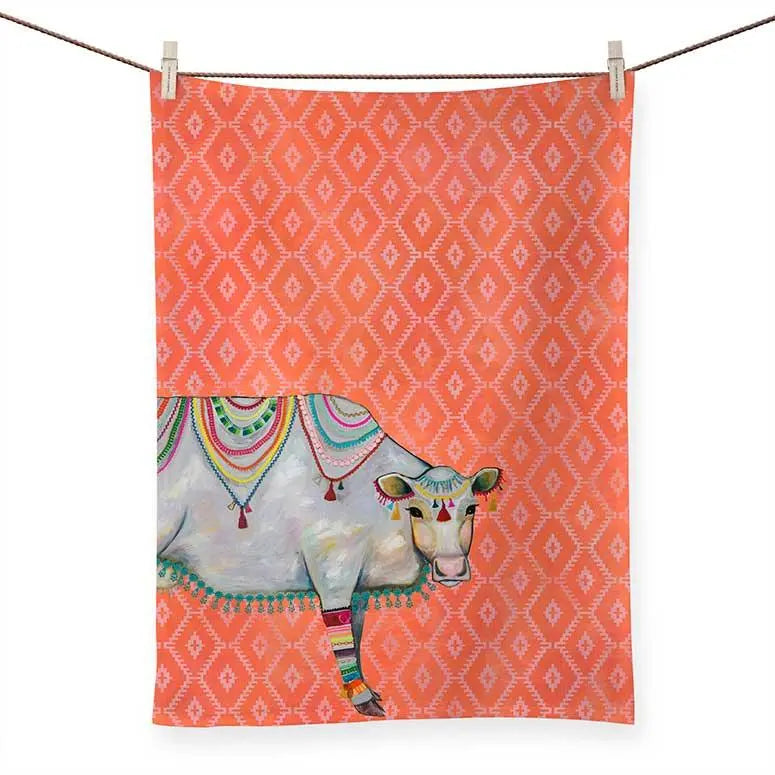 Queen Of The Pasture Tea Towel by GreenBox Art GreenBox Art