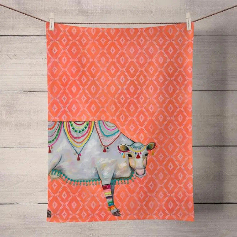 Queen Of The Pasture Tea Towel by GreenBox Art GreenBox Art